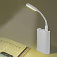 USB LED лампочка гнучка 3W, холодне світло біла, фото 2