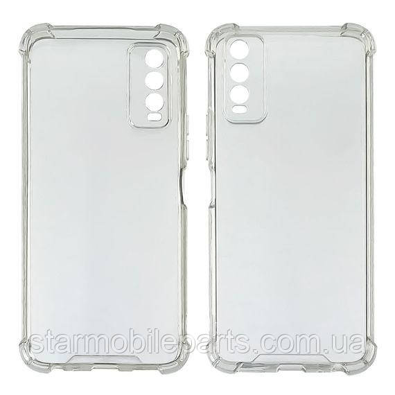 Чохол TPU shockproof angle для Vivo Y20 прозорий, фото 1