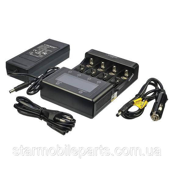 Мережевий зарядний пристрій з тестером LiitoKala Lii-600 для акумуляторів 18650/ АА/ ААА та інших, 4 слоти, фото 1