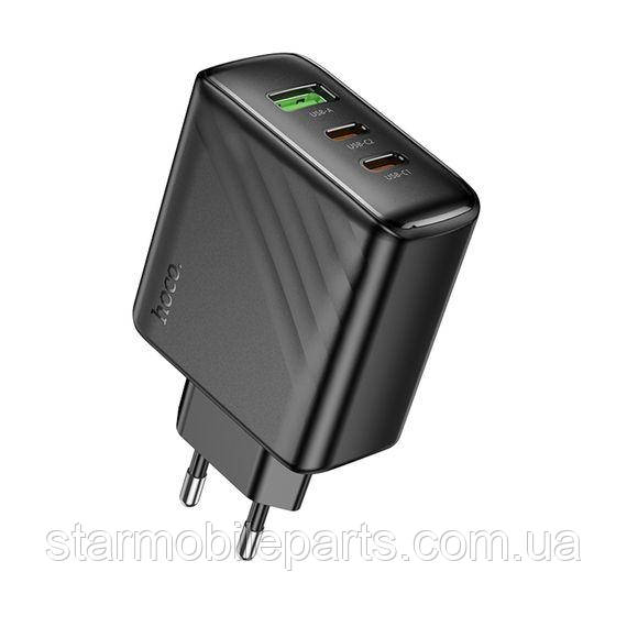 Сетевое зарядное устройство Hoco CS26A USB/ 2 Type-C PD 45W black, фото 1