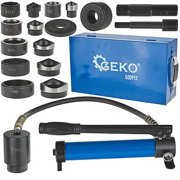 Прес гідравлічний для пробивання отворів 16-60mm 10T GEKO G00915