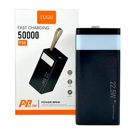 Потужний повербанк WUW TUGII Y55 50000 мАг PD 22.5W black банк заряду для різних пристроїв