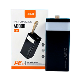 Потужний повербанк WUW TUGII Y54 40000 мАг PD 22.5W black банк заряду для різних пристроїв