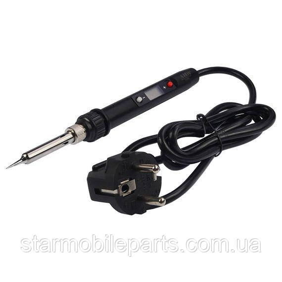 Паяльник Aida A-096 з жалом 900M (LCD екран, кнопкове регулювання t 180 - 480 гр C, 220V, 80W), фото 1