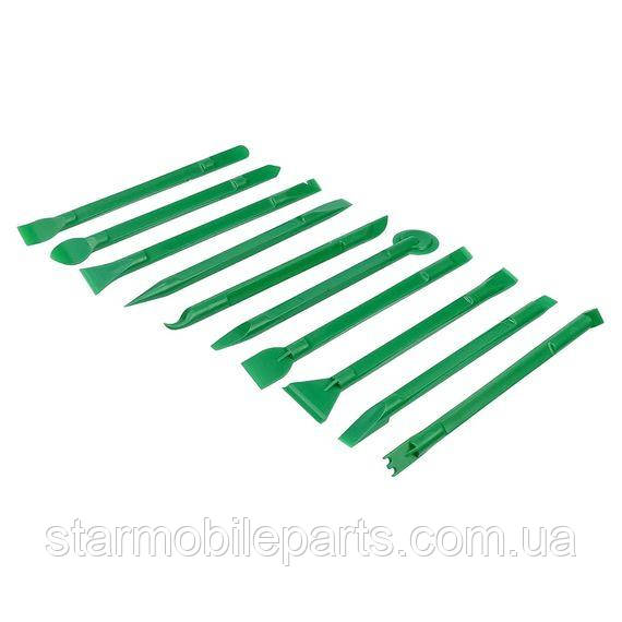 Набір двосторонніх пластикових лопаток Relife RL-049C 10 in 1 для розбирання корпусів, фото 1