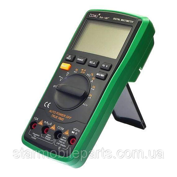Мультиметр цифровий Baku BA-18B/18B+ з функцією Auto Off, підсвічуванням, автовизначенням номіналу вимірювання (струм до 10A), фото 1