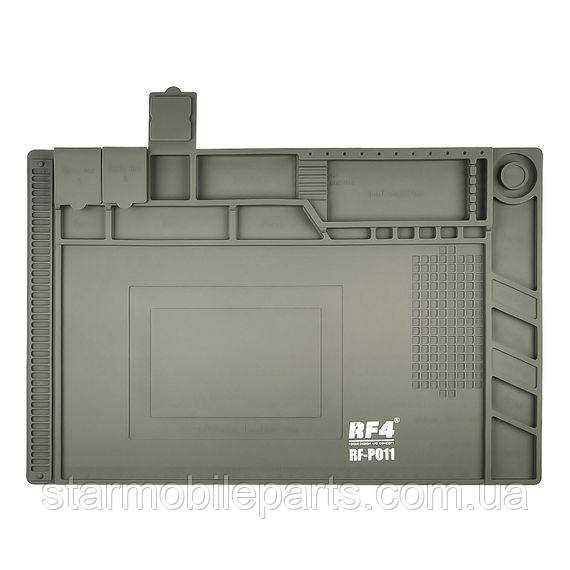 Мат силіконовий, термостійкий RF4 RF-PO11, для ремонту портативної техніки та розкладки запчастин (455x300мм), фото 1