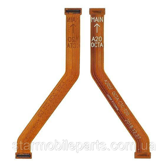 Шлейф для Samsung A205 Galaxy A20 (2019) для дисплея, фото 1
