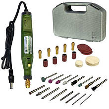 Бормашина в кейсі Slite P-500-2 Mini (набір насадок для гравіювання, шліфування, полірування, рег. крутного моменту, 18V 20W)