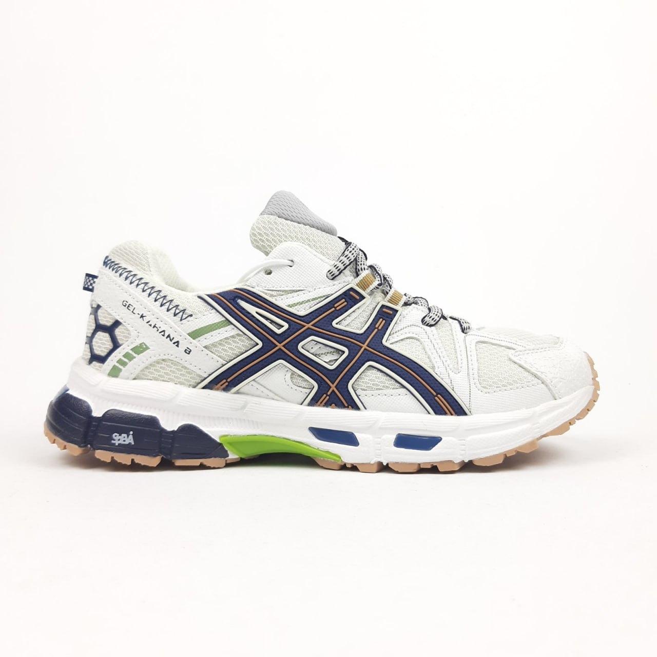 Зимові кросівки Asics Gel-Kahana 8 Beige Blue Бежеві Взуття Асікс Гель Кахана 8 комбінований матеріал термо унісекс