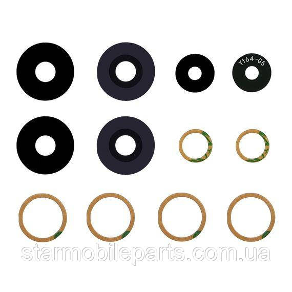 Скло камери для Xiaomi Redmi Note 12 Pro Plus (5G) (комплект 3 шт.) чорне, фото 1