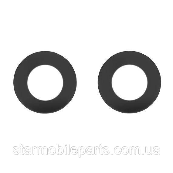 Скло камери для TECNO Spark 7 (KF6) (комплект 2 шт.) чорне, фото 1