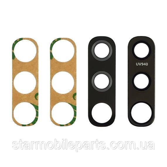 Скло камери для Samsung A705 Galaxy A70 (2019) з синьою рамкою, фото 1