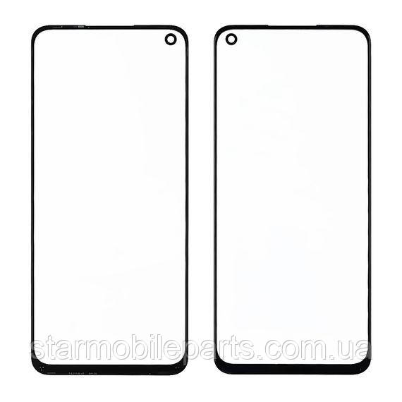 Скло тачскрина з OCA плівкою для Oppo A74 4G/ Realme 8 Pro чорне з олеофобним покриттям, загартоване, фото 1