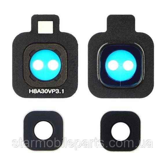 Скло камери для Samsung J415 Galaxy J4 Plus (2018) з чорною рамкою, фото 1