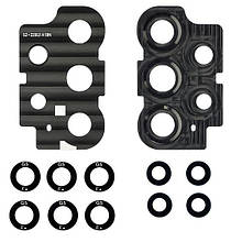 Скло камери для Samsung A336 Galaxy A33 (2022) (комплект 5 шт.) з чорною рамкою