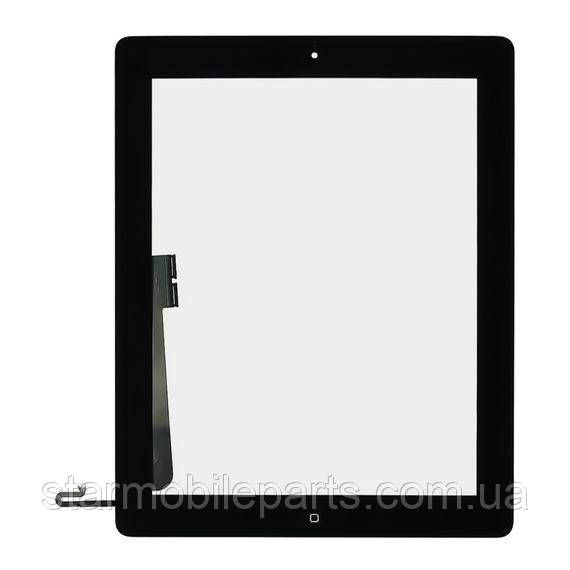 Тачскрин для Apple iPad 4 (A1458/ A1459) чорний з кнопкою Home