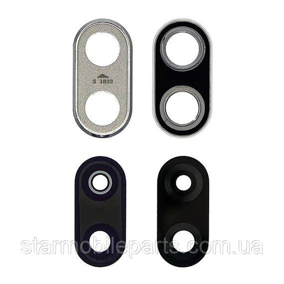 Скло камери для Huawei P Smart Plus (2018) з сріблястою рамкою, фото 1