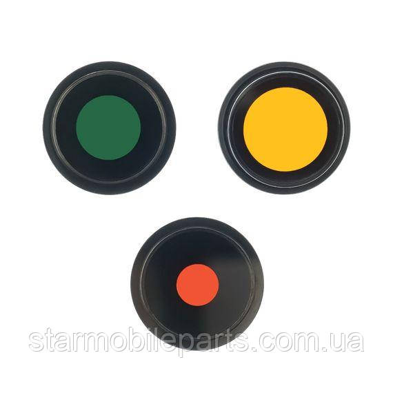 Скло камери для Apple iPhone 14 Pro (комплект 3 шт.) в рамці з покриттям антивідблиску, фото 1