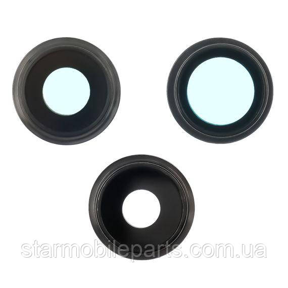 Скло камери для Apple iPhone 13 Pro (комплект 3 шт.) в рамці з покриттям антивідблиску, фото 1