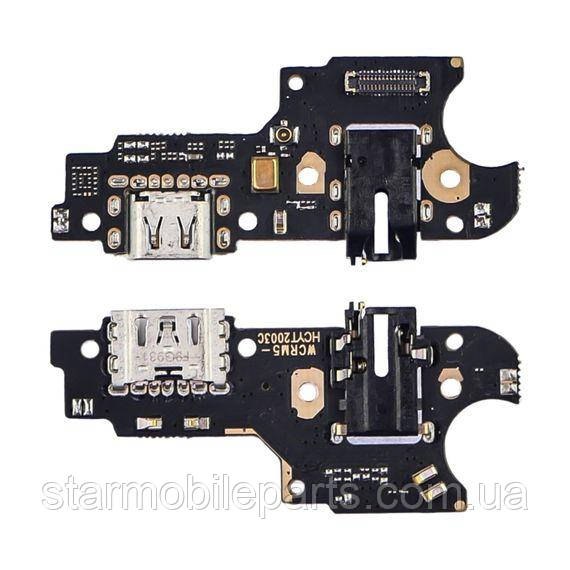 Роз'єм зарядки для Realme 5 на платі з мікрофоном і компонентами, фото 1