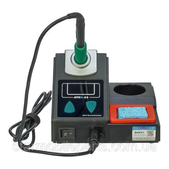 Паяльна станція прецизійна Aifen A5-210T (ручка з регулюванням t, паяльник стандарту JBC 210 120W, 100C - 450C), фото 1