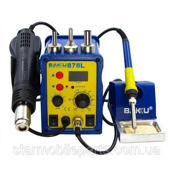 Паяльна станція Baku BK878L фен, паяльник, цифрова індикація, фото 1