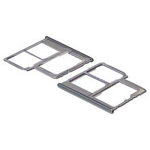 Тримач для SIM картки для Samsung A405 Galaxy A40 (2019) сріблястий