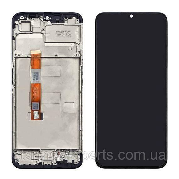 Дисплей для Realme C35 з чорним тачскрином і корпусною рамкою, фото 1