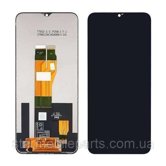 Дисплей для Realme C30S з чорним тачскрином, фото 1