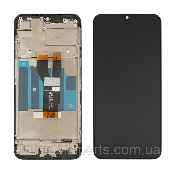 Дисплей для Realme C11 (2021) з чорним тачскрином і корпусною рамкою, фото 1