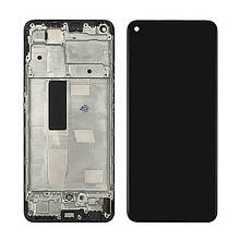 Дисплей для Oppo Reno 5 Lite з чорним тачскрином і корпусною рамкою IPS