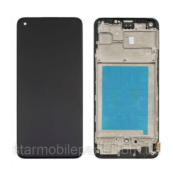 Дисплей для Realme 7 Pro з чорним тачскрином і корпусною рамкою IPS, фото 1