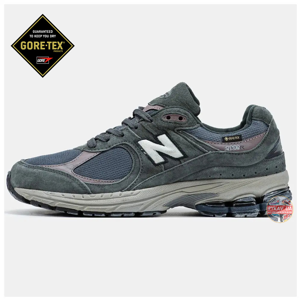 Чоловічі кросівки New Balance 2002R Gore-Tex Grey, замшеві кросівки нью беланс 2002R гортекс ню беленс NB 2002R нб