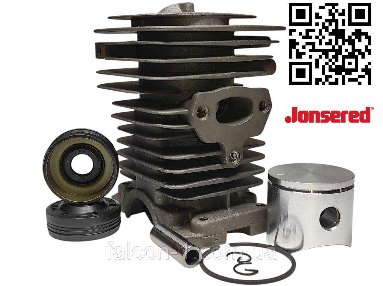 Поршнева на бензопилу Jonsered CS 2036 циліндр з поршнем для бензопил CS 2040 530 06 99-40 ЦПГ Жонсеред + сальники колінвала 2 шт