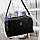 Жіноча сумка через плече кросбоді класична стильна чорна екошкіра, фото 10