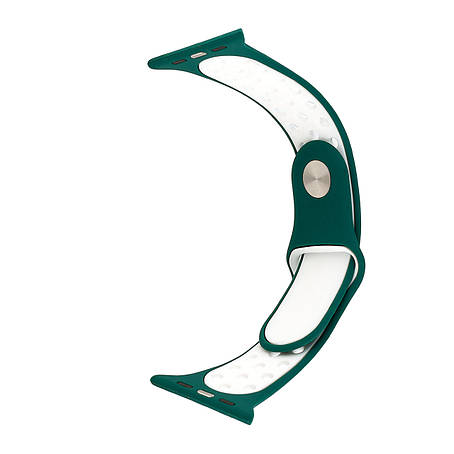 Ремінець Nike Sport Apple Watch 42/44/45/46/49 мм Dark Green White S, фото 1