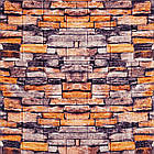 Декоративна 3D панель самоклейка 700х770х3мм Піщаник Катиринославська цегла (045-3) SW-00000692