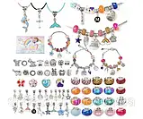 Набір намистин та підвісок для створення прикрас, 66 предметів, фото 2