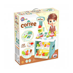 Ігровий дитячий набір "Кав'ярня" ТехноК 9765TXK прилавок з полицями, іграшкові солодощі, Toyman