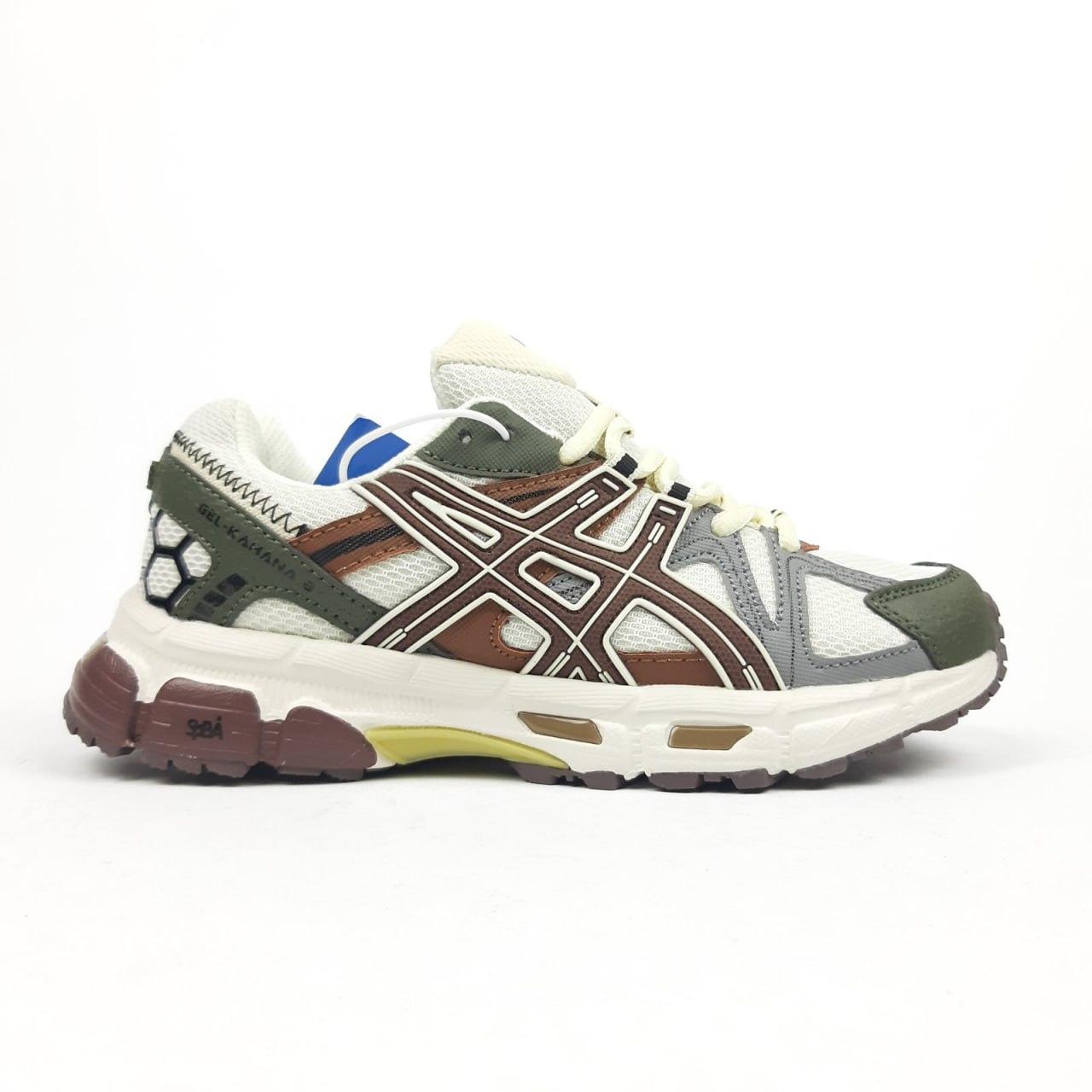 Зимові кросівки Asics Gel-Kahana 8 Beige Grey Бежеві Взуття Асікс Гель Кахана 8 комбінований матеріал термо унісекс, фото 1