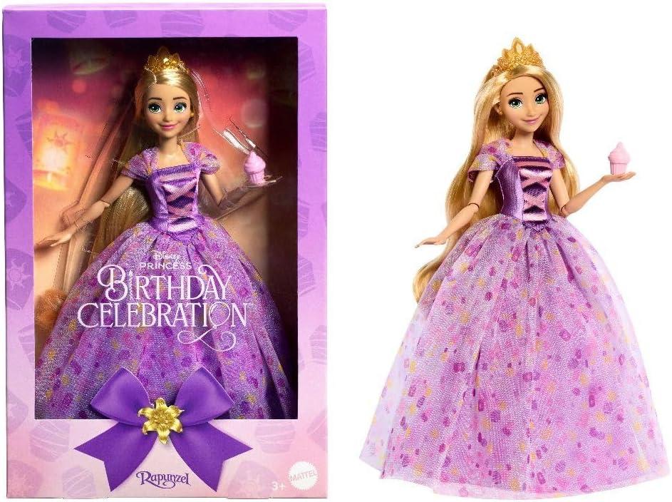 Колекційна лялька принцеса Рапунцель 28 см Rapunzel Princess Deluxe Birthday Celebration Mattel Disney