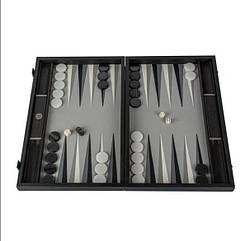 Нарди Manopoulos “Trilogy” ручної роботи, екошкіра, сірий – 48×60 см