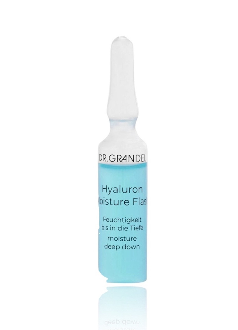 Ампула з мікрогіалуроном для миттєвого інтенсивного зволоження Dr. Grandel Hyaluron Moisture Flash,  3 мл