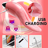 Мова вібратор для куні USB, фото 5