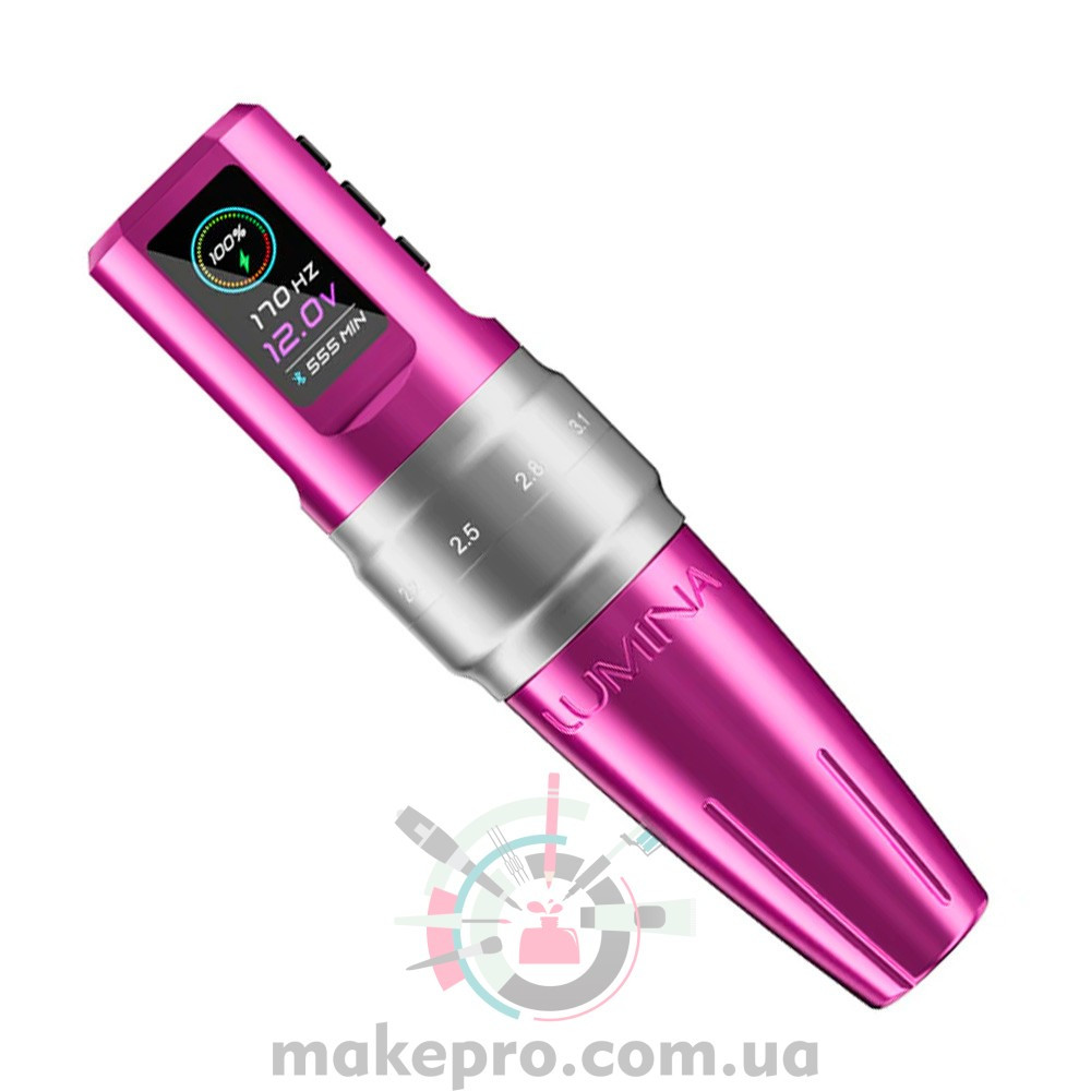 Бездротова тату машинка EZ P3 PRO LUMINA (Pink), фото 1