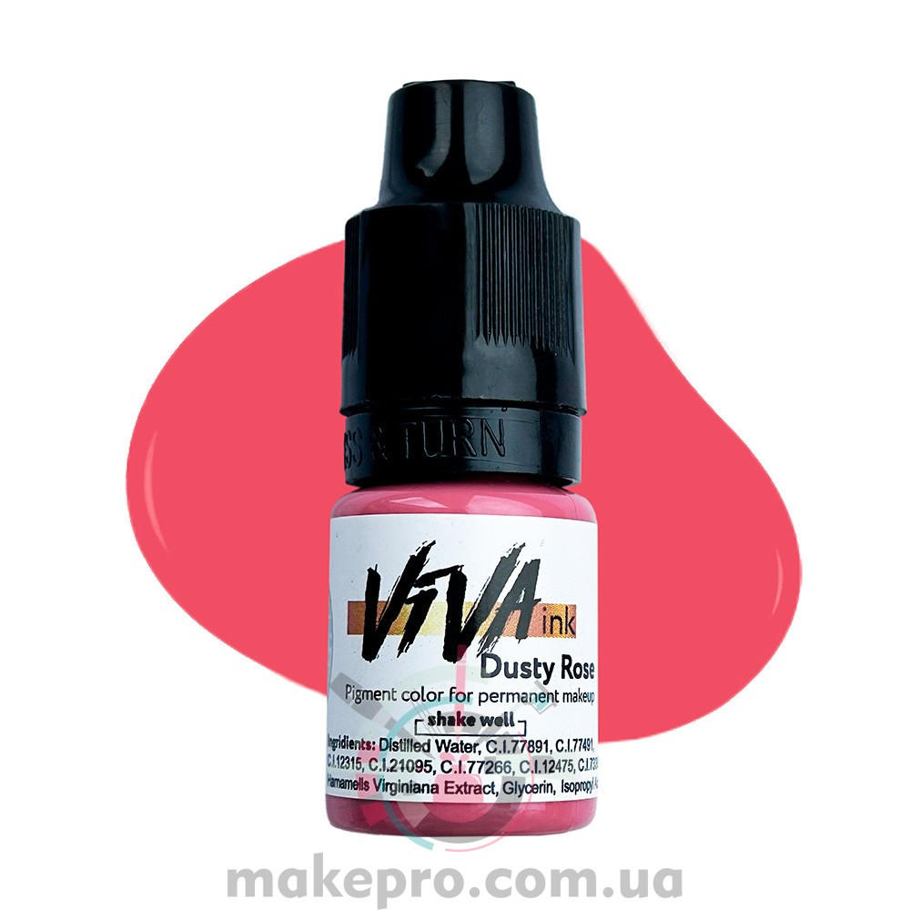 6 ml Пігмент Viva ink Lips №11 "Dusty Rose", фото 1