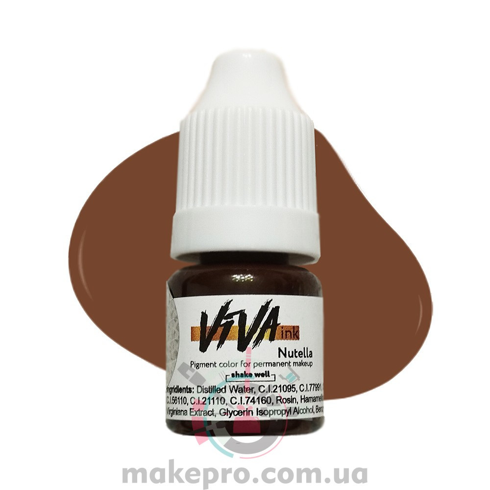4 ml Пігмент Viva ink Eyebrows №2 "Nutella", фото 1