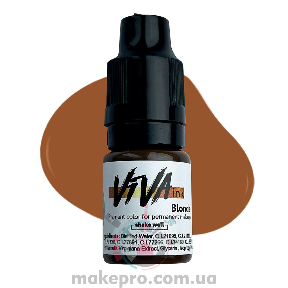 6 ml Пігмент Viva ink Eyebrows №1 "Blonde", фото 1