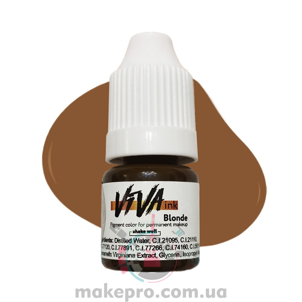 4 ml Пігмент Viva ink Eyebrows №1 "Blonde", фото 1